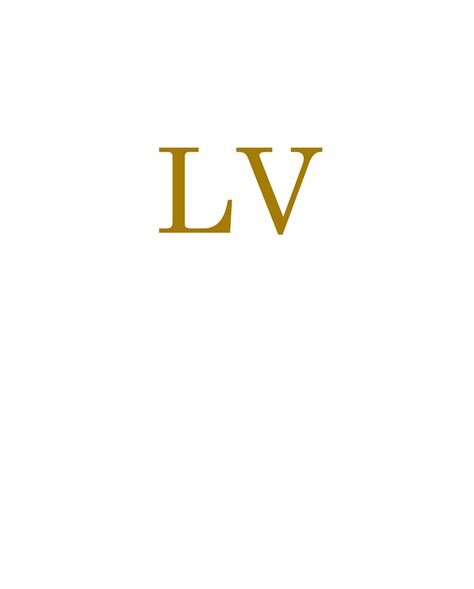 lv number meaning|55 in roman numerals.